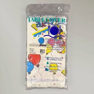 Vintage Disney Birthday Table Cloth Cover 54in x104in Mickey Minnie and Goofy